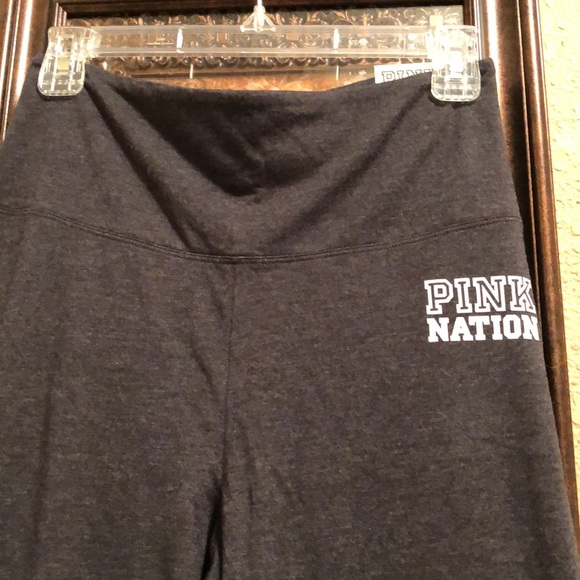 NWT PINK Nation Victoria’s Secret High Waist Ankle Legging. Large. Charcoal Gray - Picture 3 of 8